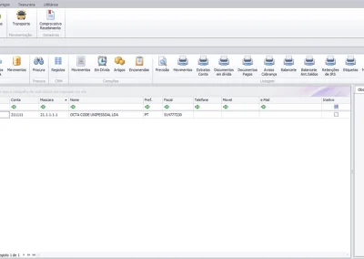Octa Gest - Módulo Faturação Base (Ecrã)